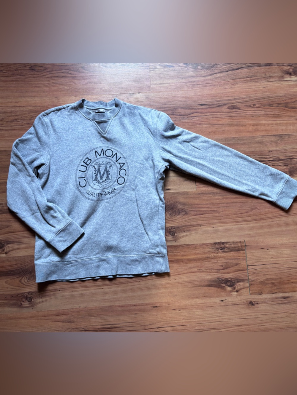 Club Monaco Gray Heritage Crest Sweatshirt